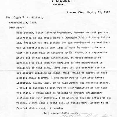 Early Library Correspondence,1911