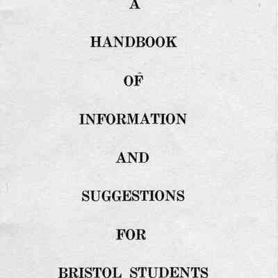 Handbook, Bristol School, 1960