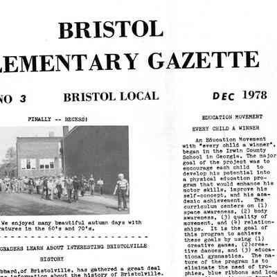 Newsletter, Bristol Elementary, 1978
