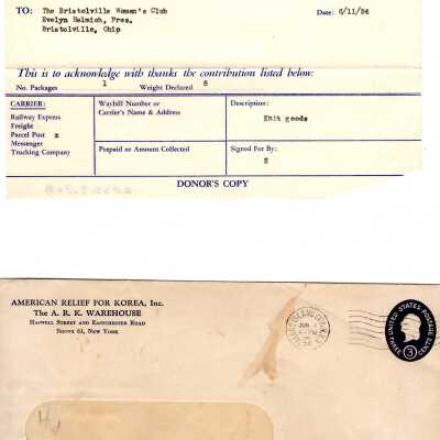 Receipt, 1954