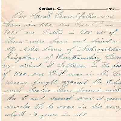 Letter and Notes Eckstein Histoy