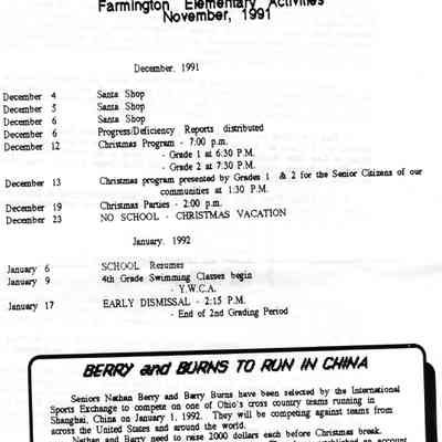 Mailer, Bristol School, 1991