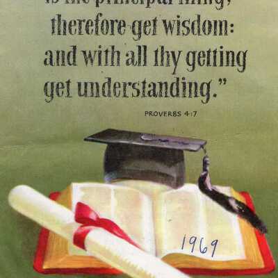 1969 Bristol High School Graduation Baccalaureate Program