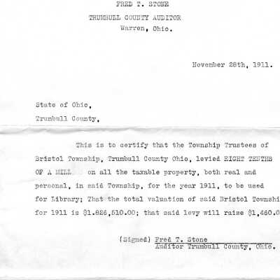 Early Library Correspondence,1911