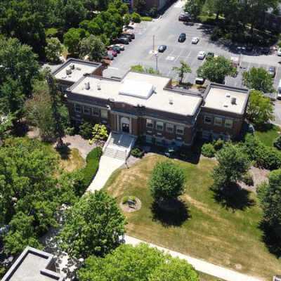 Aerial View of Elmhurst University Campus