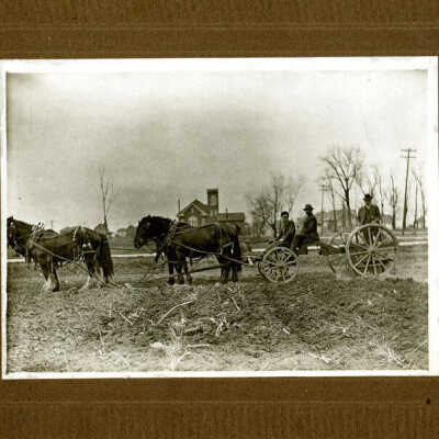 Horse-drawn Wagon & Faith United Methodist Church