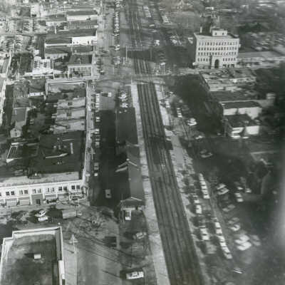 Aerial View, Downtown Elmhurst