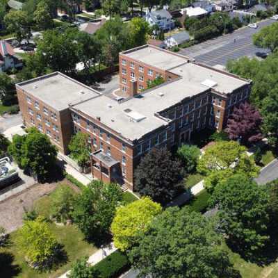 Aerial View of Elmhurst University Campus