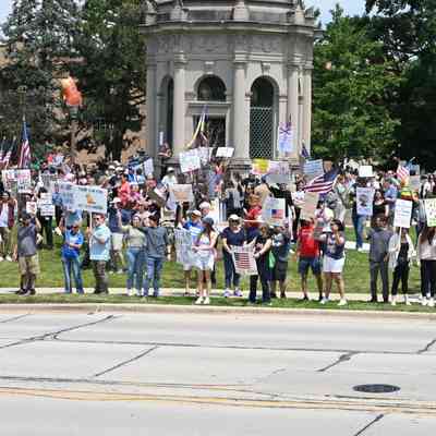 "No Kings" Protest March