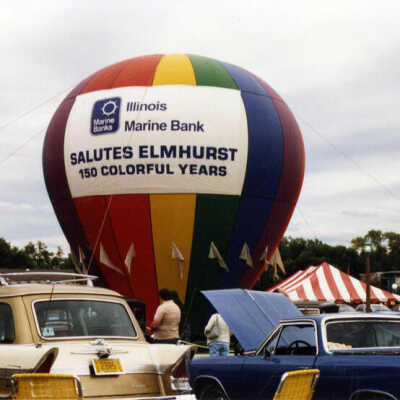 Elmhurst Sesquicentennial, balloon display