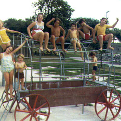York Commons, children playing
