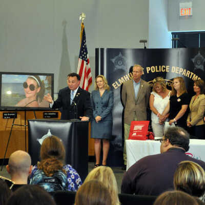 Elmhurst City Hall, Peter Dicianni at Annie LeGere Law Signing Ceremony