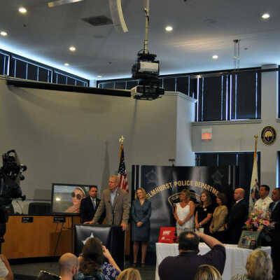 Elmhurst City Hall, IL Govenor Bruce Rauner at Annie LeGere Law Signing Ceremony