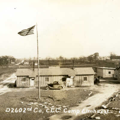 Panoramic View of Civilian Conservation Corps Camp Elmhurst