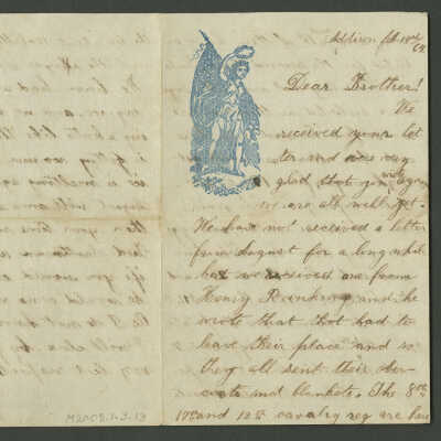 Civil War-era Letter to Frederick Fischer