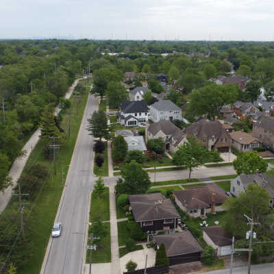 Aerial View of Illinois Prairie Path