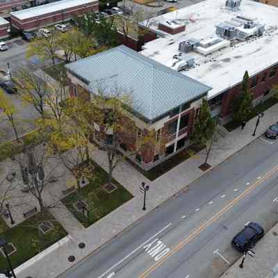 Aerial View, Elmhurst City Hall