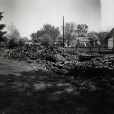 House at 427 Elm, under construction