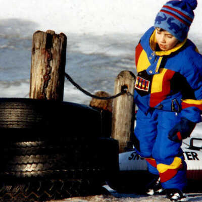 Sledding at Berens Park