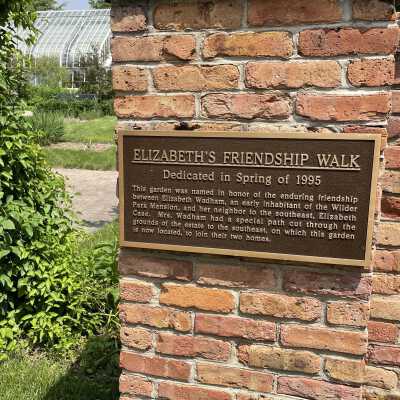 Wilder Park, Elizabeth's Friendship Walk Dedication Plaque