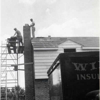 House at 427 Elm, under construction