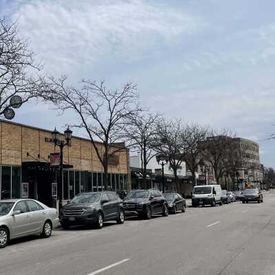 N. York Street Looking North Towards First Street