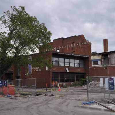 Demolition of Lincoln Elementary School