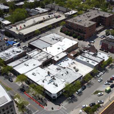 Aerial View of Downtown Elmhurst