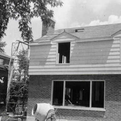House at 427 Elm, under construction