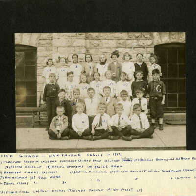 Hawthorne School, Third Grade Class 1912