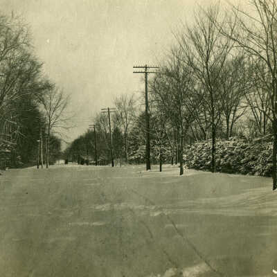St. Charles Road in Winter