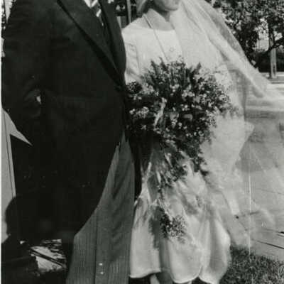 Theophil W. & Martha Mayer Mueller, wedding