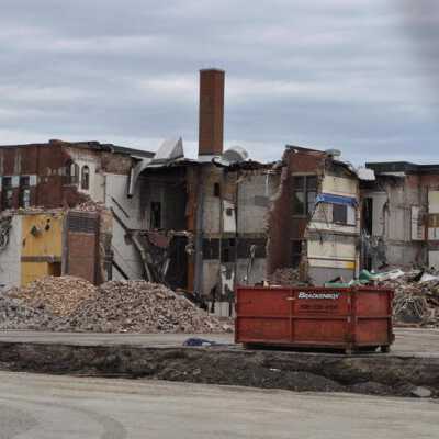 Demolition of Lincoln Elementary School
