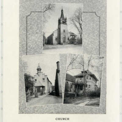 St. Mary's Catholic Convent, School, and Rectory collage,