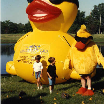 Great Elmhurst Duck Race duck balloon