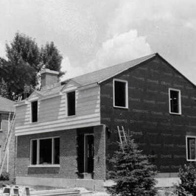 House at 427 Elm, under construction