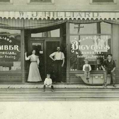 W.J. Hilliard's Plumbing and Bicycle Shop