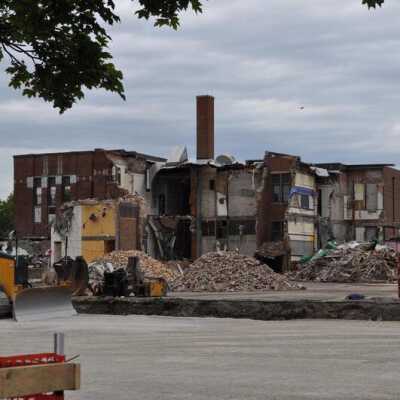 Demolition of Lincoln Elementary School