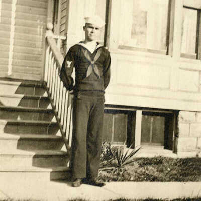 Man in U.S. Navy Uniform