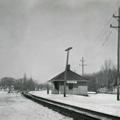 Illinois Central Railroad Tracks & Station