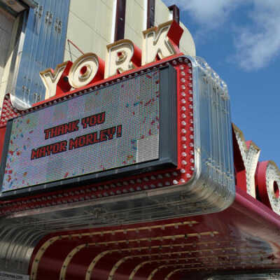 York Theatre Marquee Sign