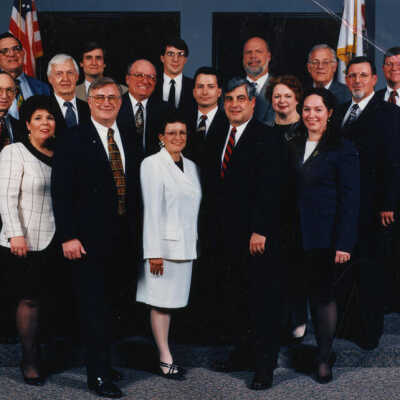 Elmhurst City Council and elected officials, 1997 Swearing In Ceremony