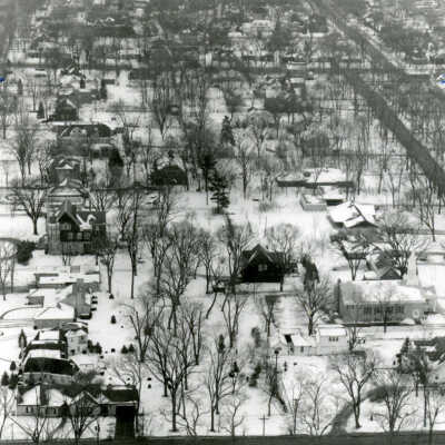 Aerial View, Elmhurst neighborhood