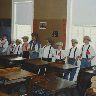 Churchville Schoolhouse, School District 205 students