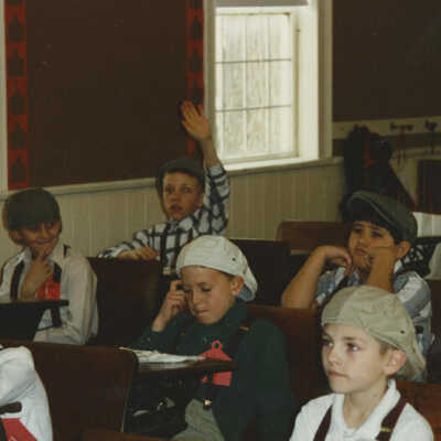 Churchville Schoolhouse, School District 205 students