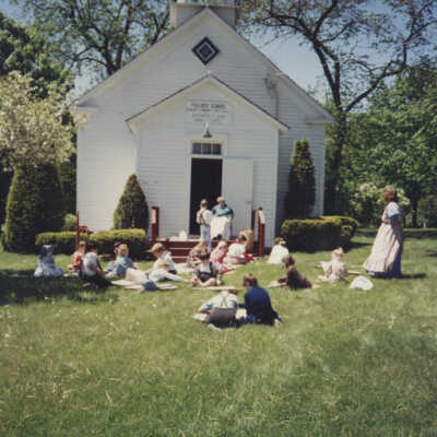 Churchville Schoolhouse, School District 205 students & teachers