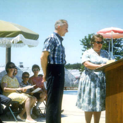 York Commons Pool, opening day