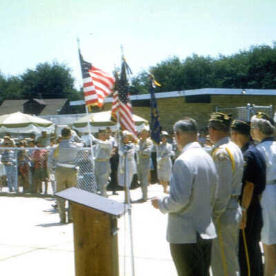 York Commons Pool, opening day ceremonies