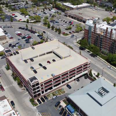 Aerial View of Downtown Elmhurst
