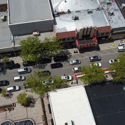 Aerial View of Downtown Elmhurst